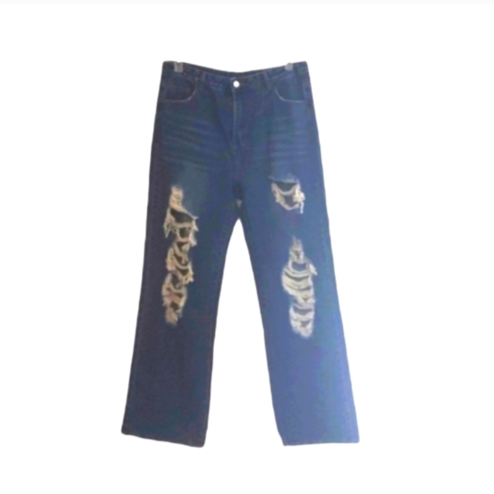 Women's Y2K styled size Xlarge Shein ripped jeans